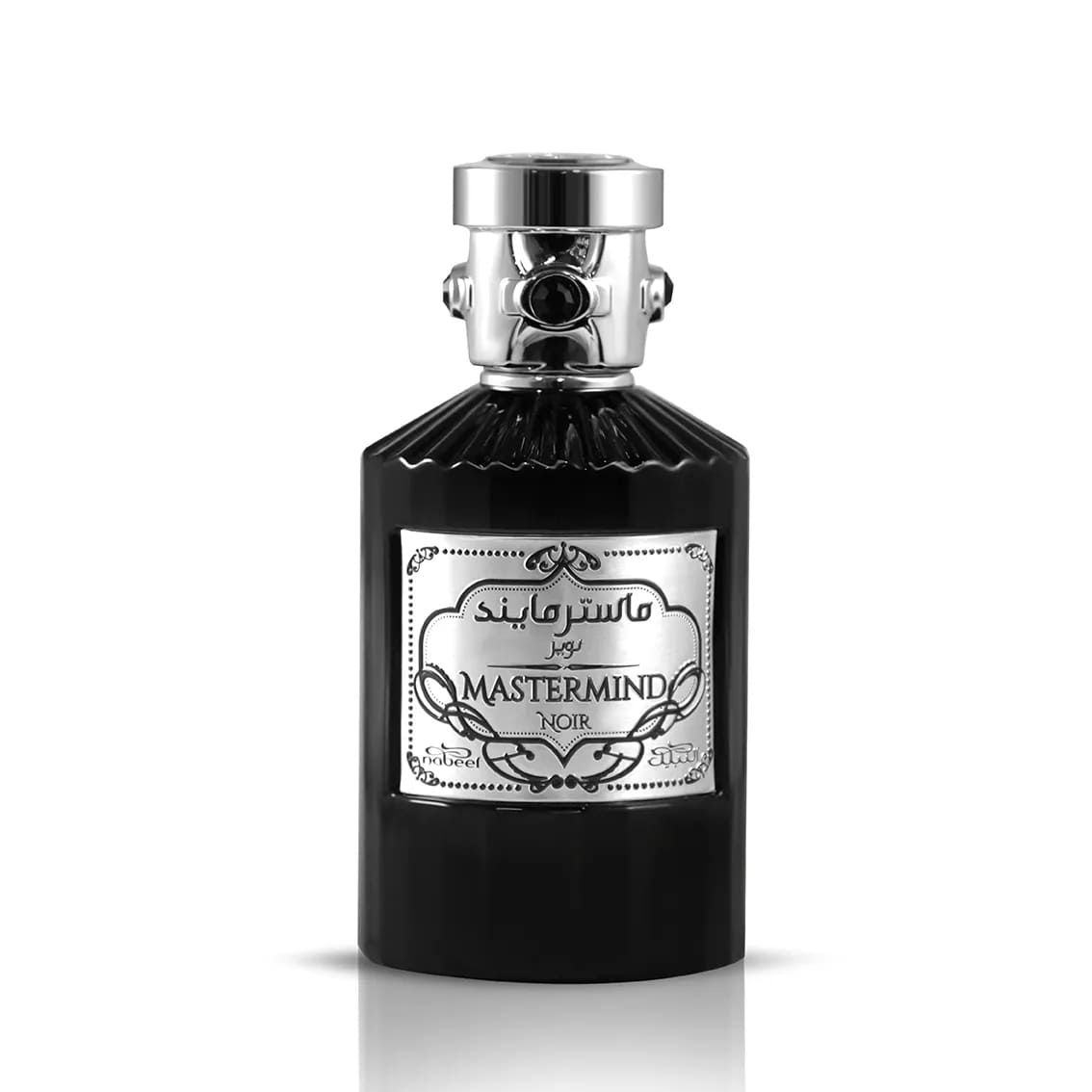 NABEEL MASTER MIND NOIR 100 ML MASTER MIND NOIR 100 MLUna fragranza sensuale che trae ispirazione dal mistero e dagli intrighi che circondano gli anni ‘40 e ‘50. Le seducenti note di testa di legni dolci, erba, rosmarino, violacciocca e chiodi di garofano