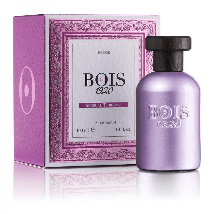 BOIS 1920 SENSUAL TUBEROSE EDP 100 ML SENSUAL TUBEROSE EDP 100 MLSensualità e femminilità trasformate in creazione olfattiva…le suadenti e conturbanti note di Tuberosa ammaliano sin dal primo sentore, circondate da frizzanti tocchi speziati di Coriandolo