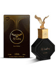 NABEEL AL BASHIQ EDP 100 ML Al Bashiq è una fragranza legnosa e cuoiata ispirata ai leggendari falchi arabi. Ti avvolge con la freschezza delle note agrumate mescolate nel cuore di legno di cedro e mirra, rivelate da pompelmo, bergamotto e un pizzico di c