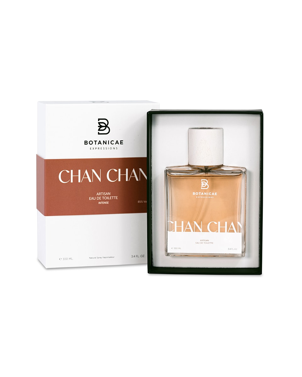 BOTANICAE EXPRESSIONS CHAN CHAN 100 ML EDT INTENSE CHAN CHAN 100 ML EDT INTENSEGuayaberas e cappelli Panama. Abiti leggeri mossi dal vento. Domino, vecchie sedie dipinte di blu. Rum e sigari. Fiori nei capelli. Un'overdose di musica di strada.Composizione