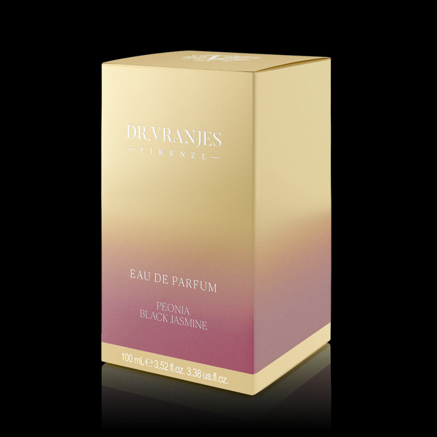 DR. VRANJES PEONIA BLACK JASMINE EDP 100 ML Eau de Parfum Peonia Black Jasmine 100mlUn bouquet floreale fresco, leggero e raffinato composto dalle note carnose della peonia e quelle intense del gelsomino nero. 2000001754955 €164,00